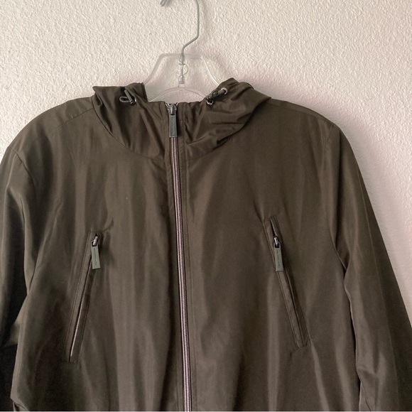Michael Kors Black Polyester Windbreak Waterproof Hooded Parka Jacket size M - Picture 3 of 15